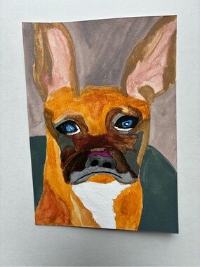 Dog Watercolor Painting